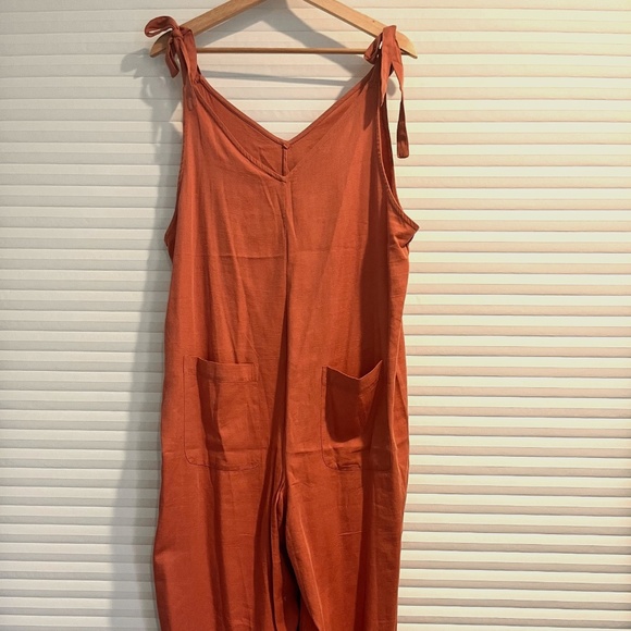 NWT Hatch Maternity Shyla Jumpsuit in Terra Cotta